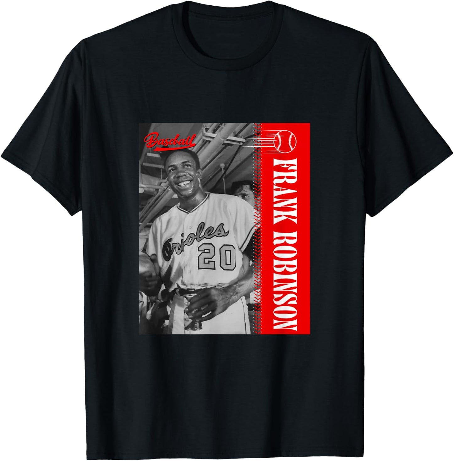 Frank Robinson_Baseball_001 T-Shirt - T-Shirt | Black