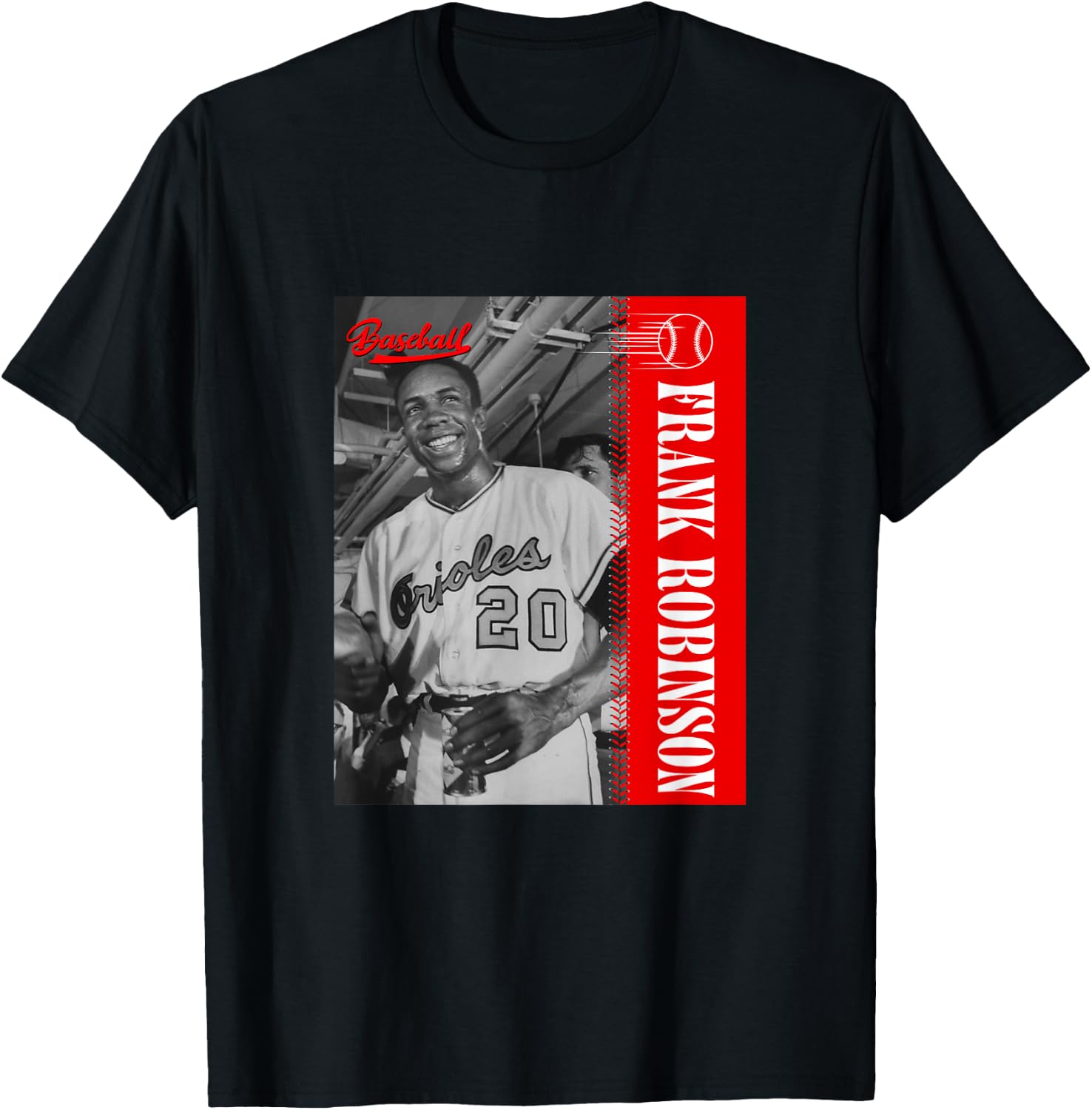 Frank Robinson_Baseball_001 T-Shirt - T-Shirt | Black