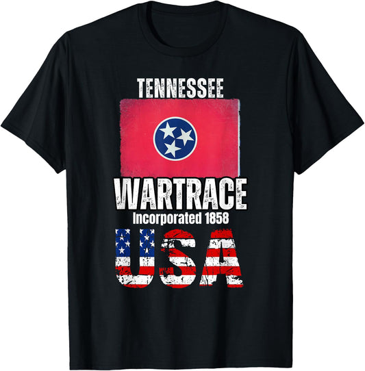 Wartrace, Tennessee TN, Incorporated 1858 T-Shirt - T-Shirt | Black