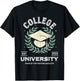 College University Retro Funny Generic Education T-Shirt - T-Shirt | Black