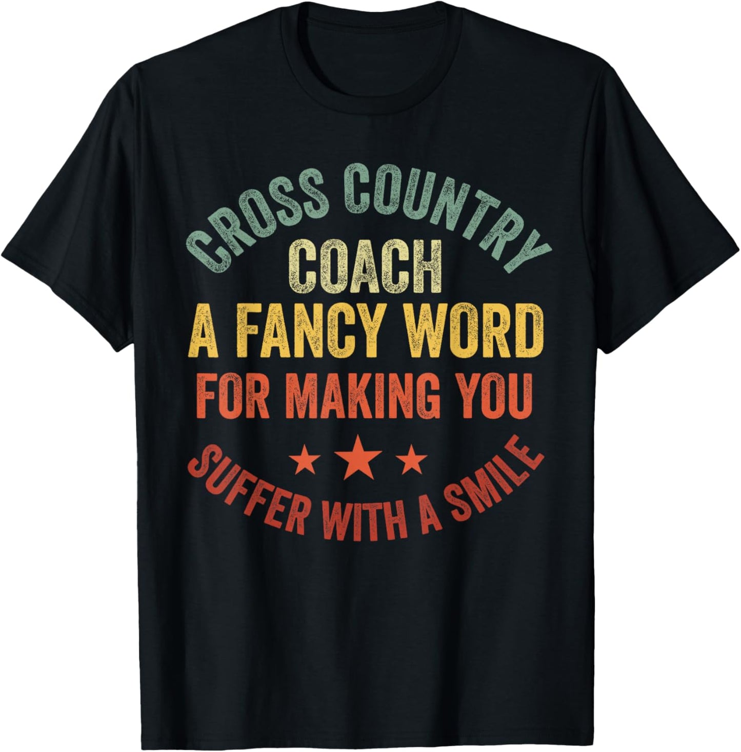 Cross Country Coach Appreciation Running Coach Men Women T-Shirt - T-Shirt | Black