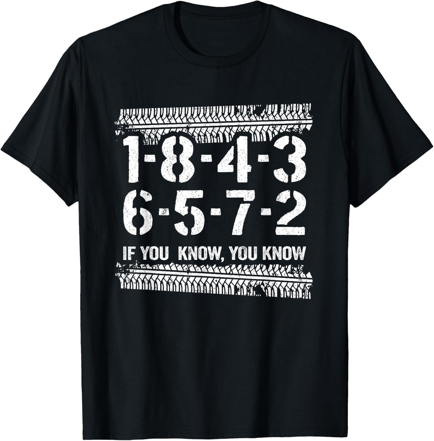 1-8-4-3-6-5-7-2 If You Know 18436572 Firing Order Big Block T-Shirt - T-Shirt | Black