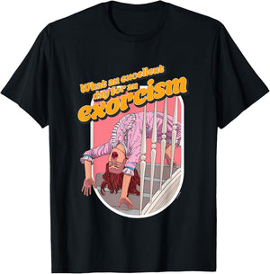 The Exorcist What An Excellent Day For An Exorcism Stairs T-Shirt - T-Shirt | Black
