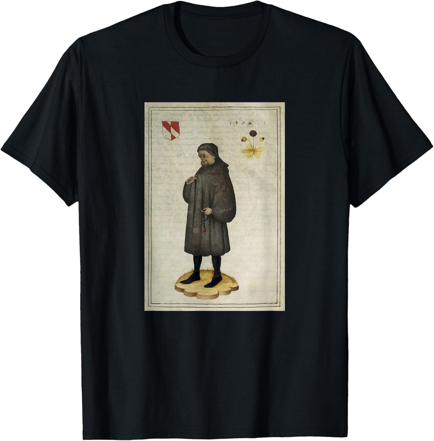 Geoffrey Chaucer T-Shirt - T-Shirt | Black