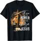 There is Power in the Name Jesus Faith Lion Christian Christ T-Shirt - T-Shirt | Black