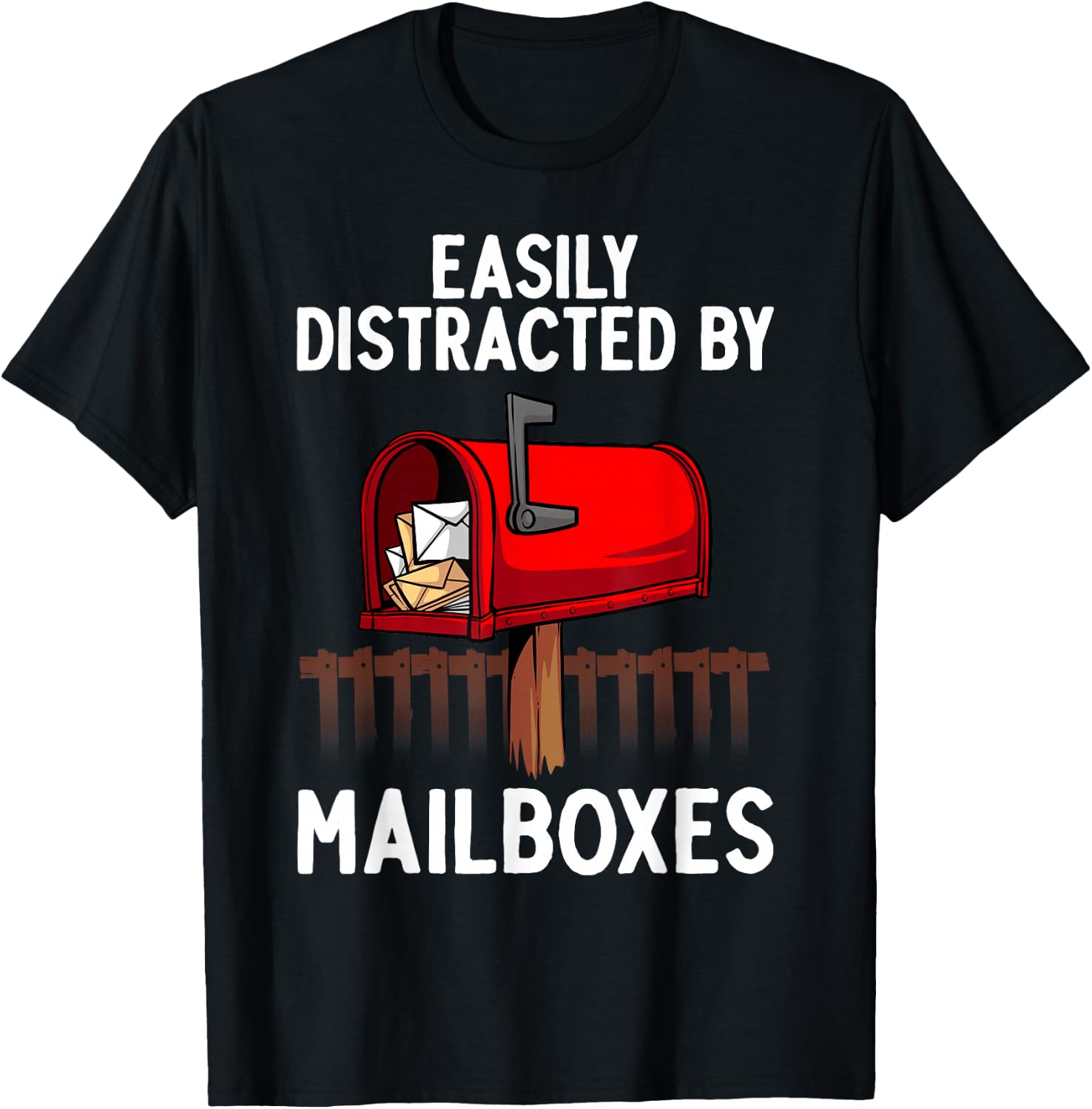 Funny Mailman Art Women Postal Worker Office Mailman T-Shirt - T-Shirt | Black