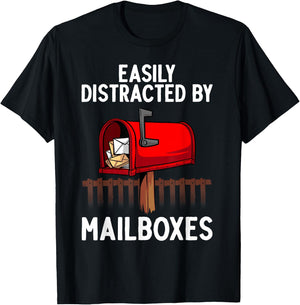 Funny Mailman Art Women Postal Worker Office Mailman T-Shirt - T-Shirt | Black