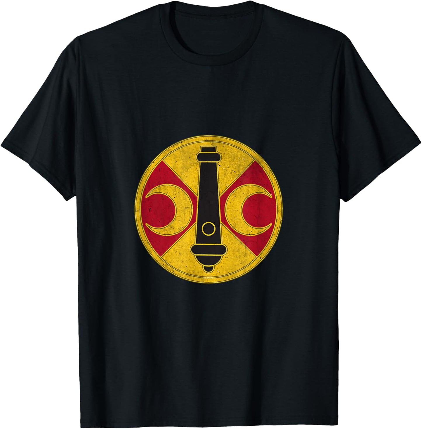 210th Field Artillery Brigade Military Papa Veterans Day T-Shirt - T-Shirt | Black