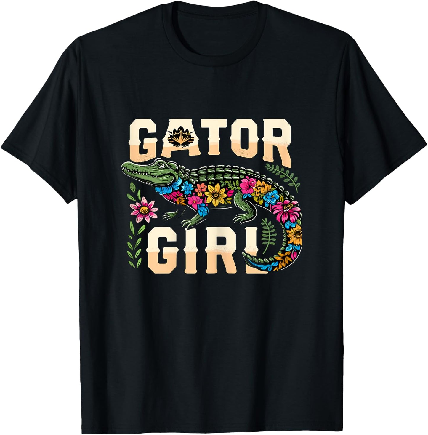 Gator Girl Alligator Crocodile T-Shirt - T-Shirt | Black