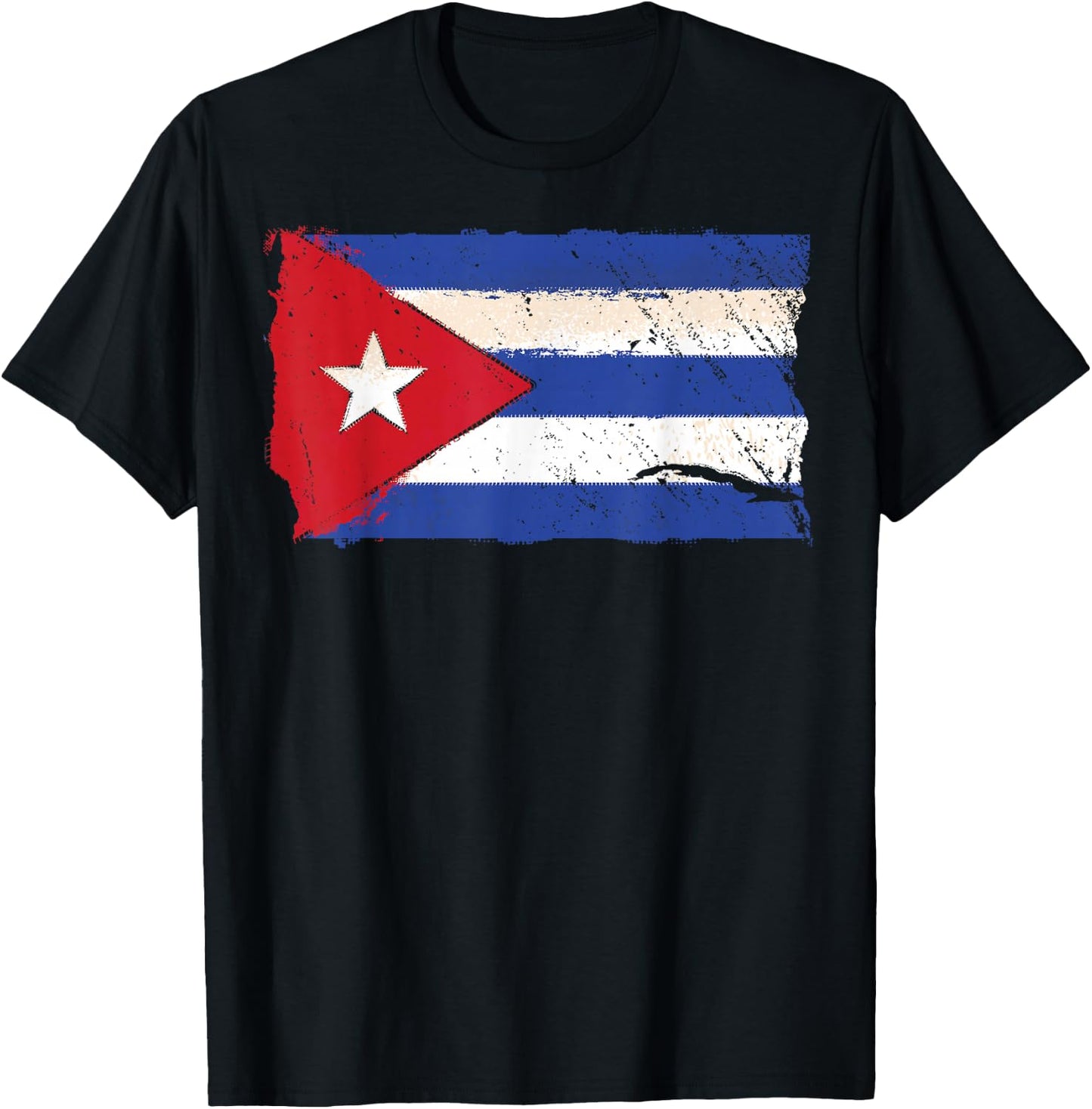 Cuba Shirt Cuban Flag Graphic T-Shirt - T-Shirt | Black