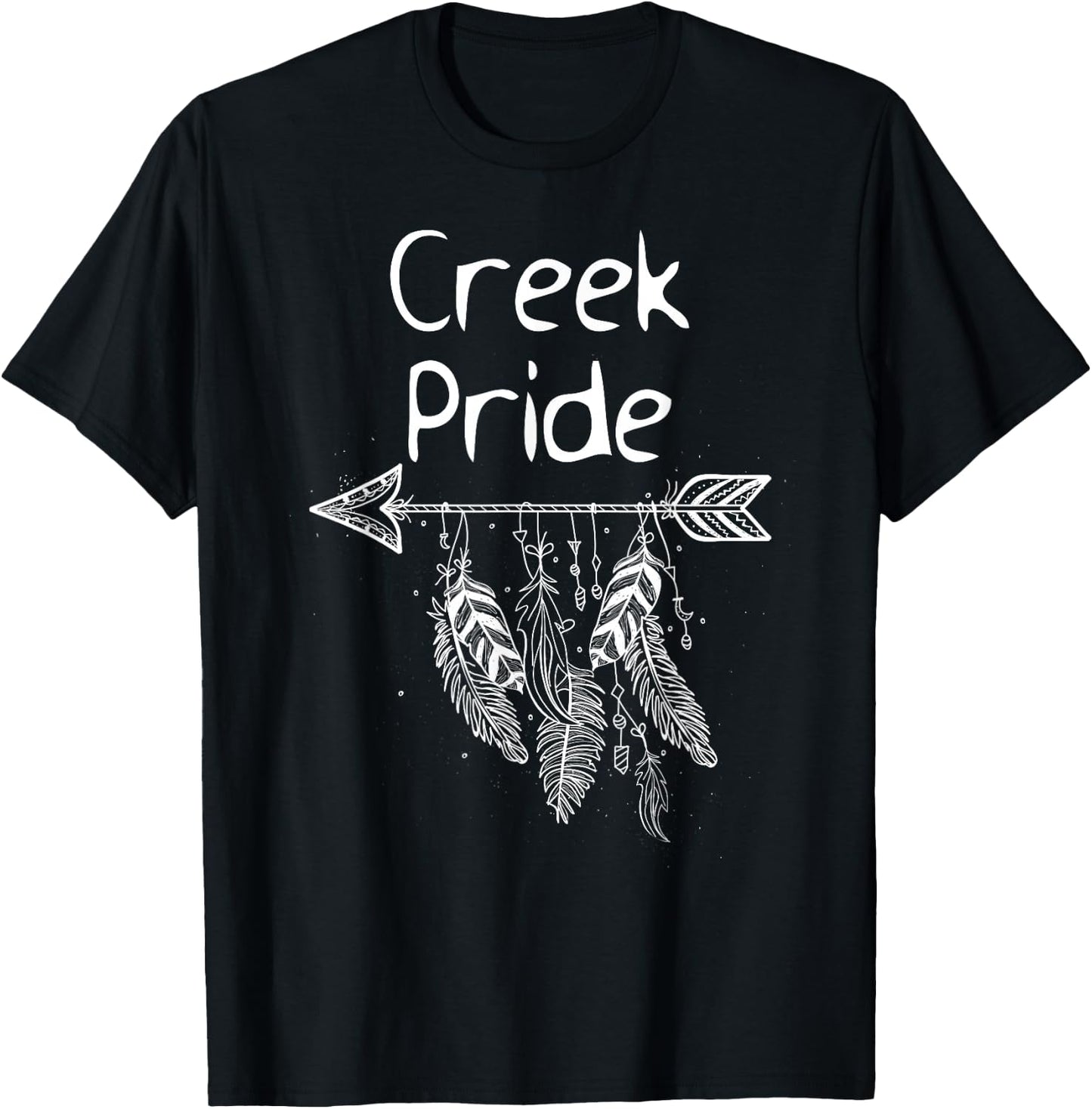Creek Pride Native American Proud Men Women Kids Gift T-Shirt - T-Shirt | Black
