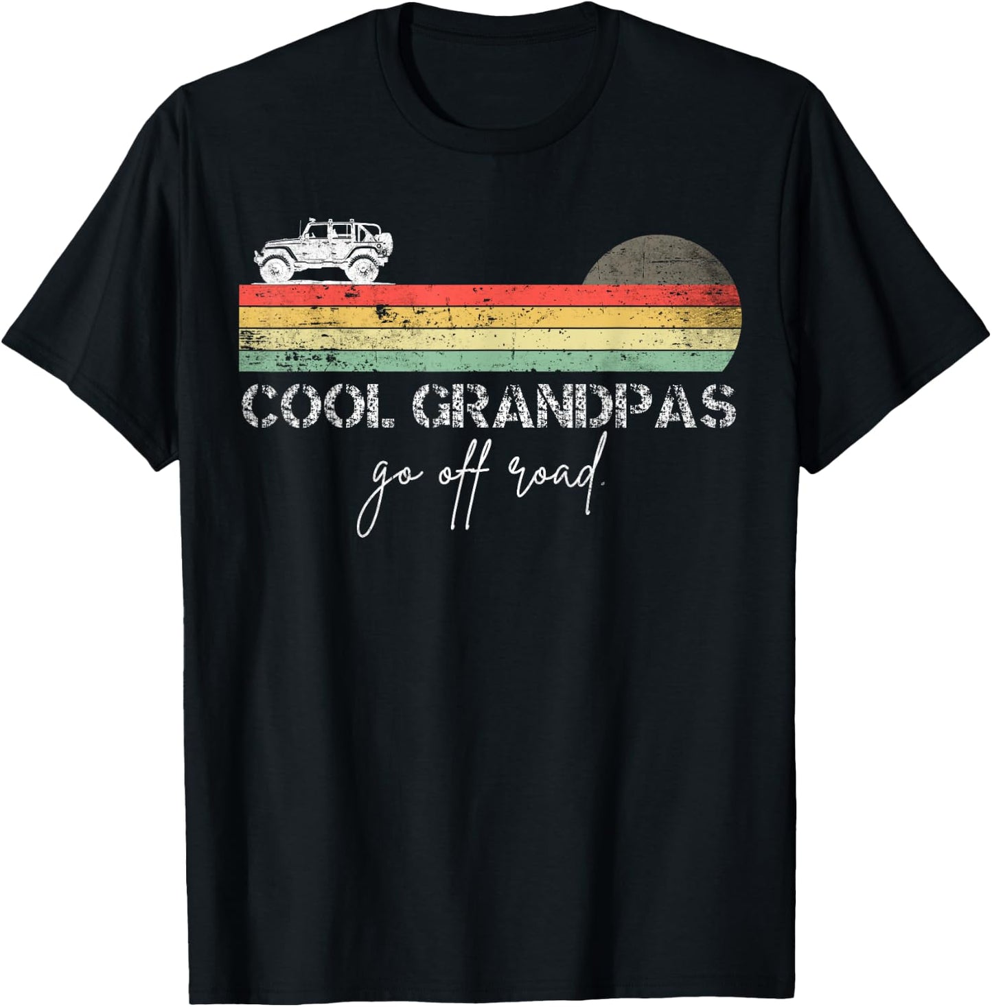 Cool grandpas go off road funny off road T-Shirt - T-Shirt | Black