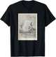 Moby Dick Whale Attacking a Whaling Ship (1892) T-Shirt - T-Shirt | Black