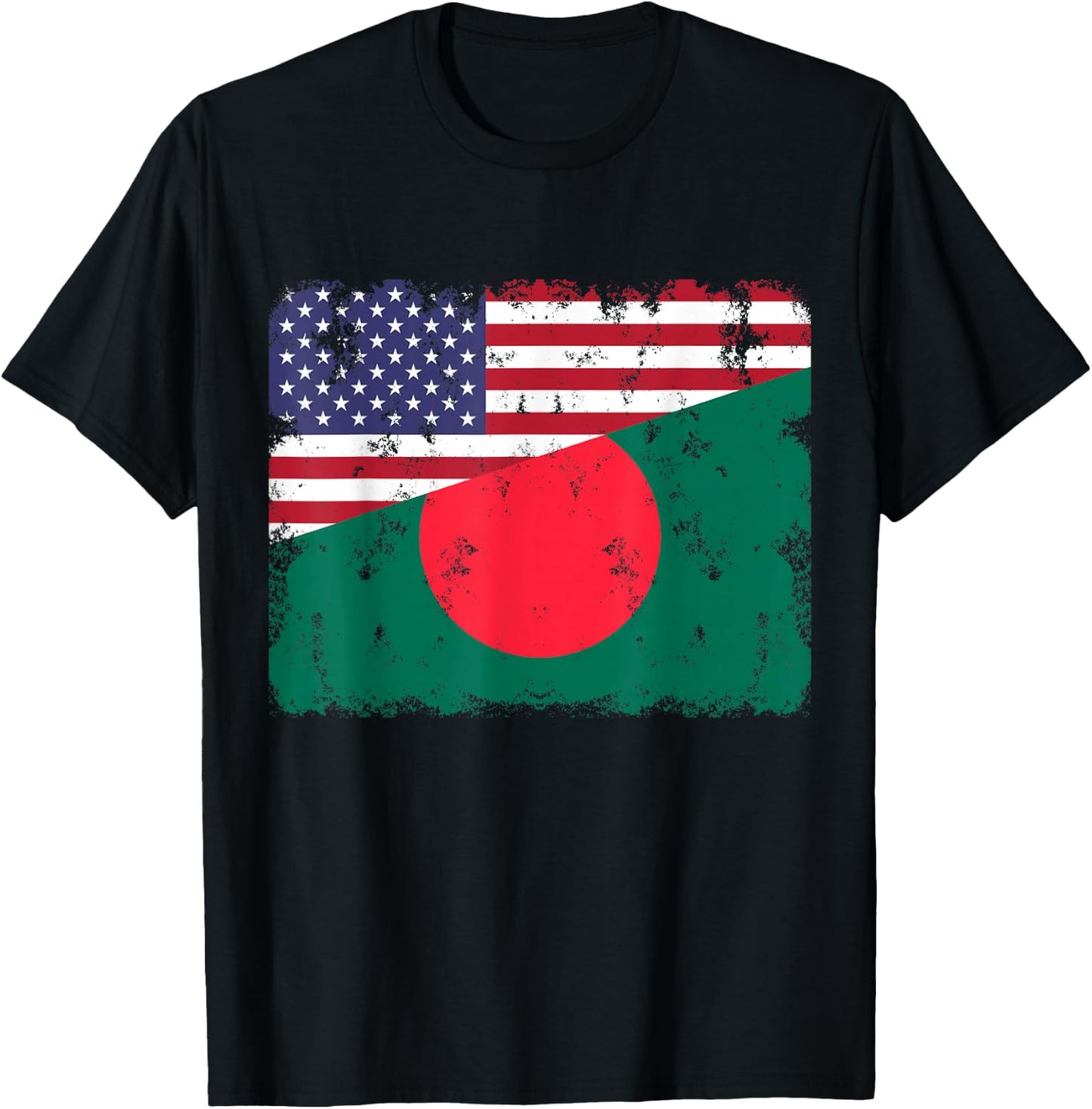 Bangladesh Pride Bangladeshi American Flag Roots Heritage T-Shirt - T-Shirt | Black