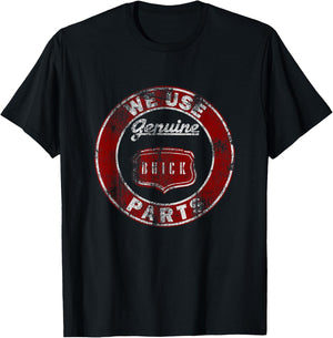 TNT We Use Genuine Buick Parts Grey -Adults T-Shirt - T-Shirt | Black