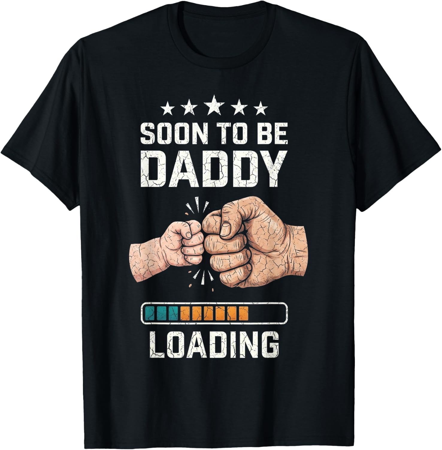 Soon to Be Daddy Loading Expectant Father New Dad 2026 T-Shirt - T-Shirt | Black