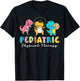 Pediatric Physical Therapy Dinosaur PT Physical Therapist T-Shirt - T-Shirt | Black