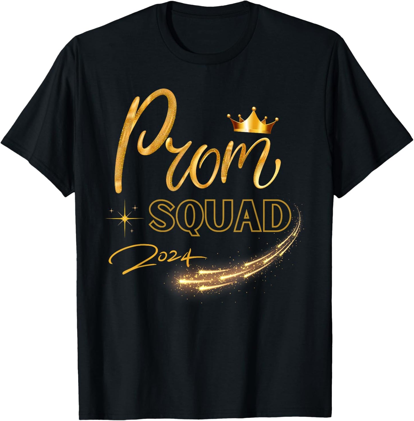 Prom Squad Graduate Class Of 2024 Party Matching Group T-Shirt - T-Shirt | Black