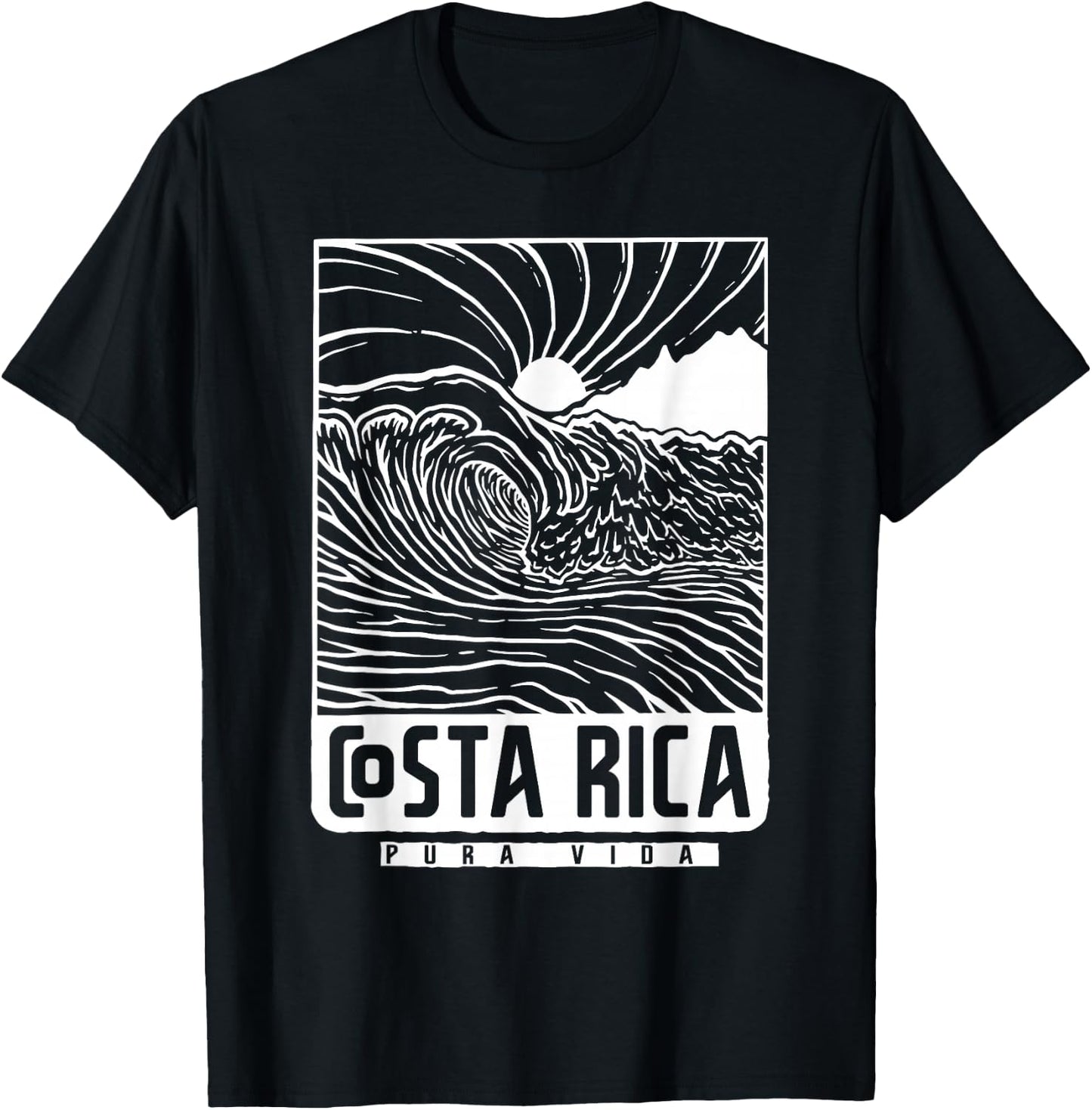 Costa Rica Pura Vida T-Shirt - T-Shirt | Black