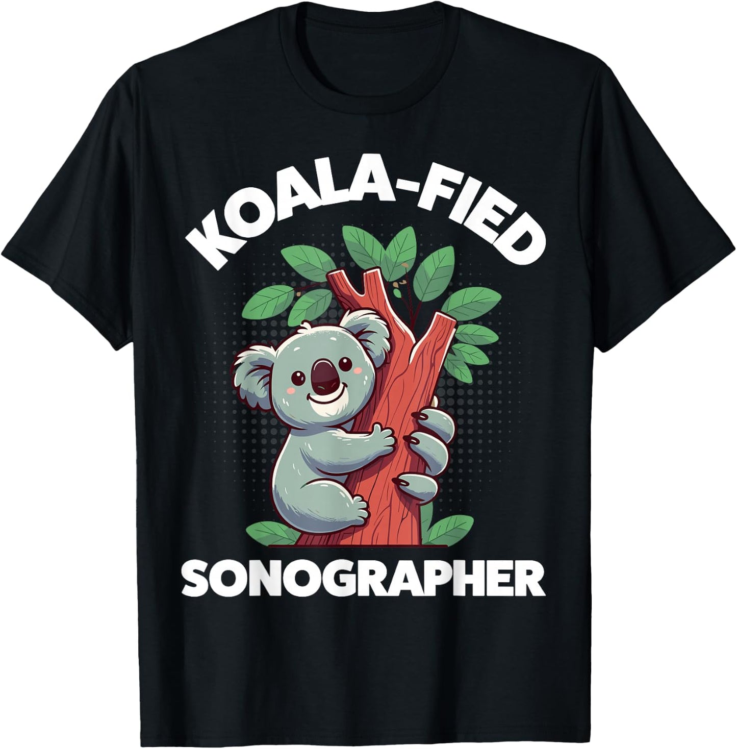 Koalafied Sonographer Sonography Technician T-Shirt - T-Shirt | Black