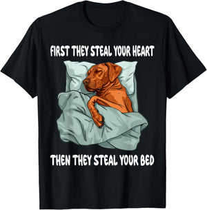 Rhodesian Ridgeback Sleeping Pajamas Nightgown T-Shirt - T-Shirt | Black