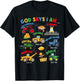 God Says I Am Bible Verse Farm Tractor Farmer Tractors Kids T-Shirt - T-Shirt | Black