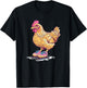 Fun Ice skating Shoes Animal Outfit T-Shirt - T-Shirt | Black