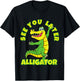 Animals Party - See You Later Alligator Design T-Shirt - T-Shirt | Black