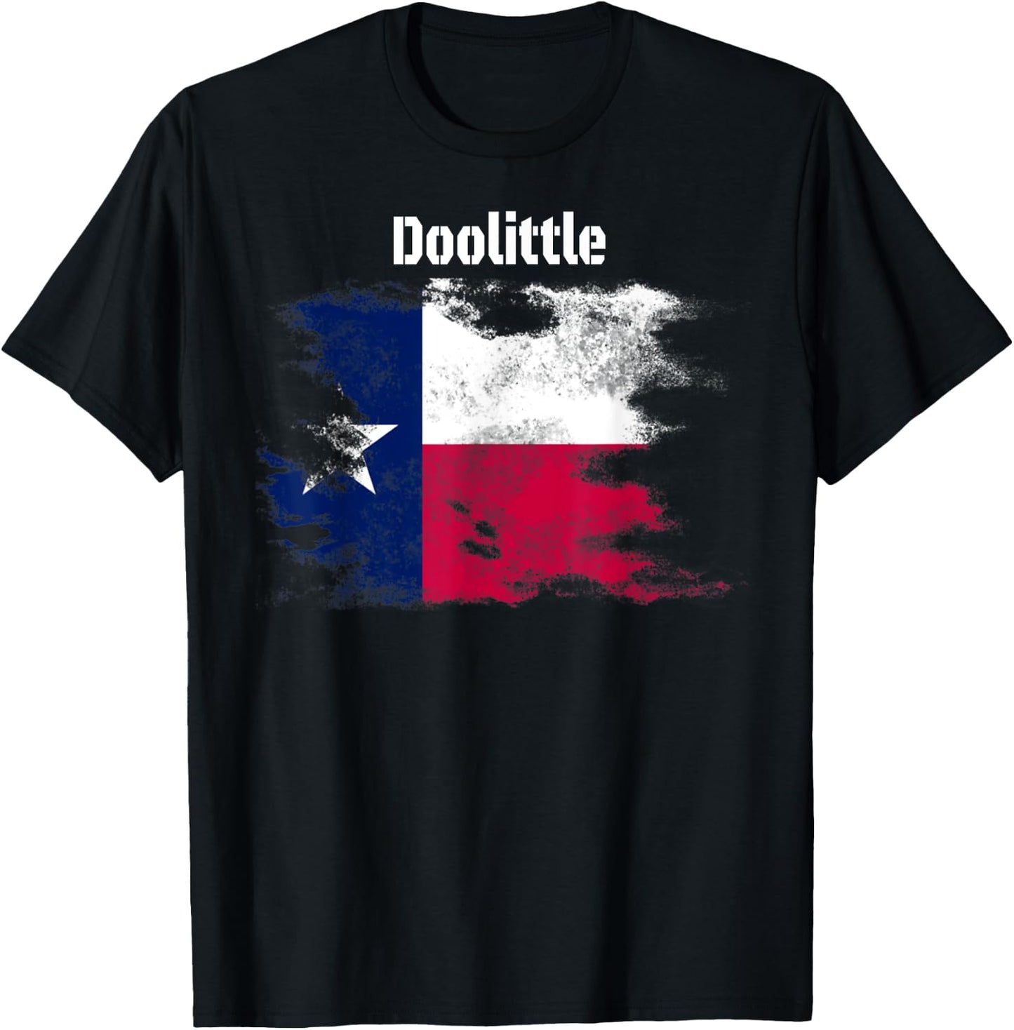 Doolittle Texas Classic Design Graphic Novelty T-Shirt - T-Shirt | Black