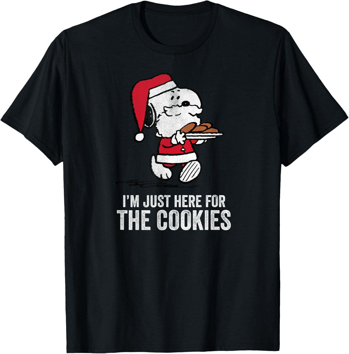 Peanuts Snoopy More Christmas Cookies T-Shirt - T-Shirt | Black