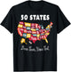 50 States - Been There, Done That Souvenir T-Shirt - T-Shirt | Black