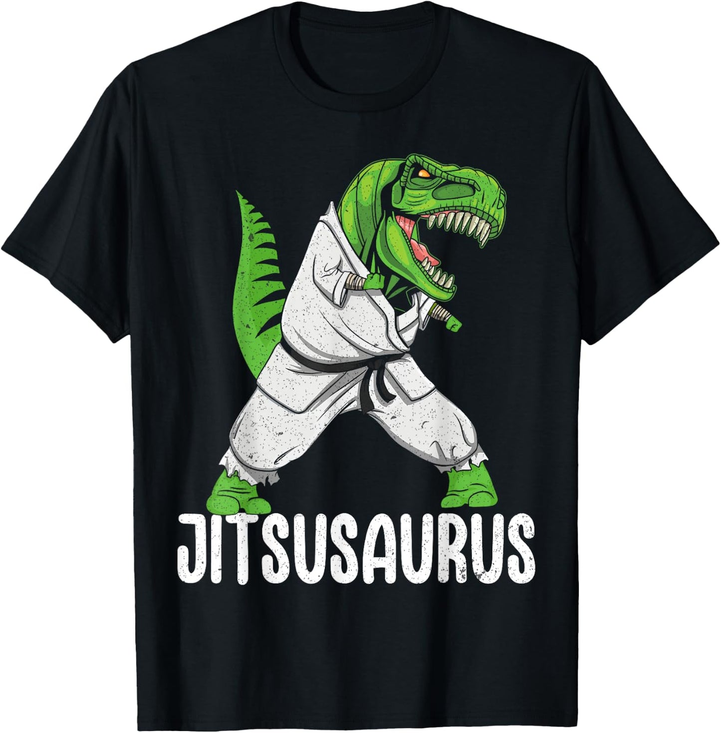 Jitsusaurus Funny Jiu-Jitsu Brazillian Ju Jitsu Bjj Boys Kid T-Shirt - T-Shirt | Black