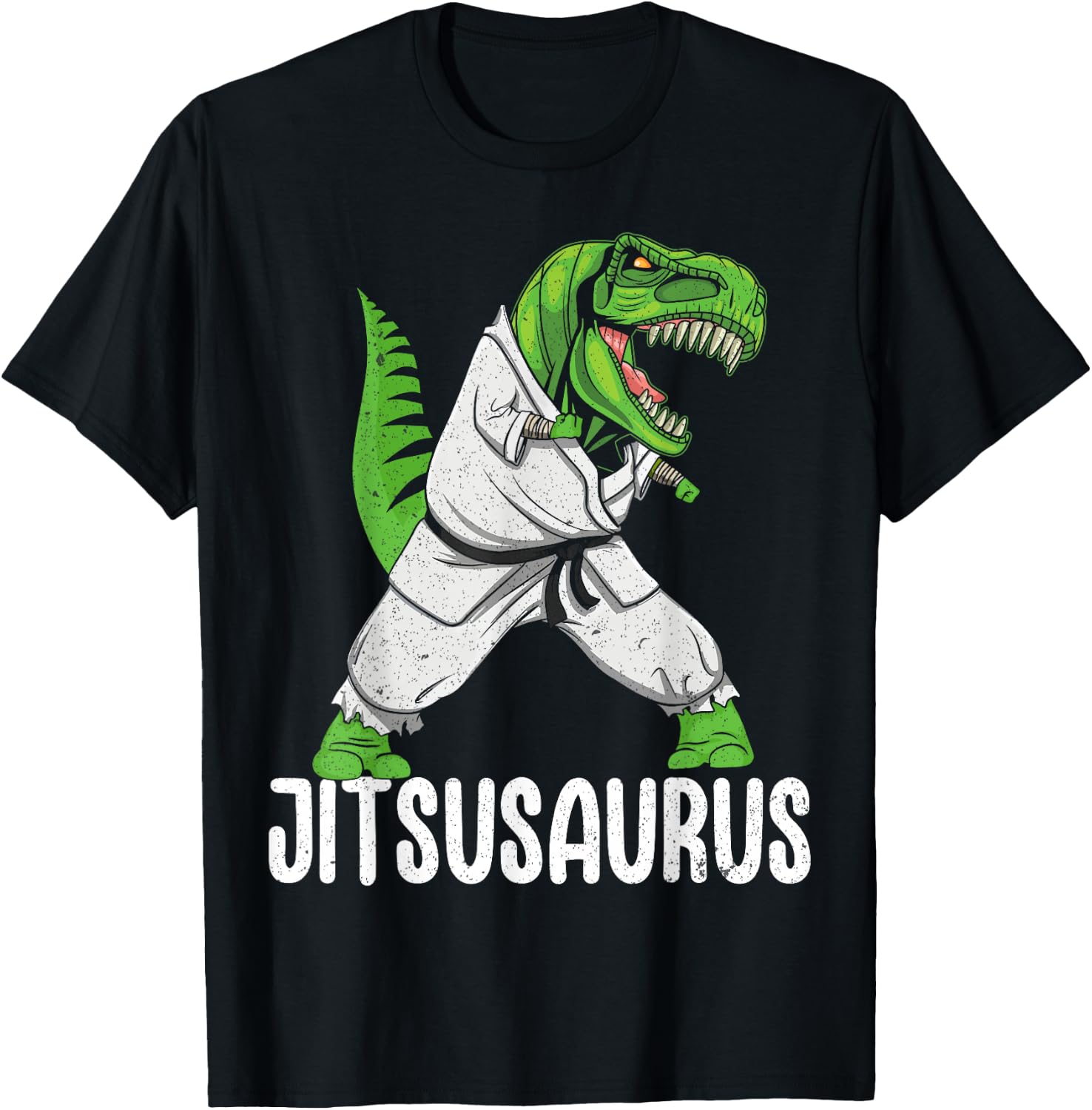 Jitsusaurus Funny Jiu-Jitsu Brazillian Ju Jitsu Bjj Boys Kid T-Shirt - T-Shirt | Black