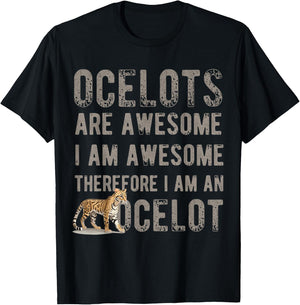 Ocelot Shirt Ocelot Lover Ocelots T-Shirt - T-Shirt | Black