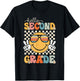 Hello Second Grade Retro 1st Day of School 2nd Grade Team T-Shirt - T-Shirt | Black