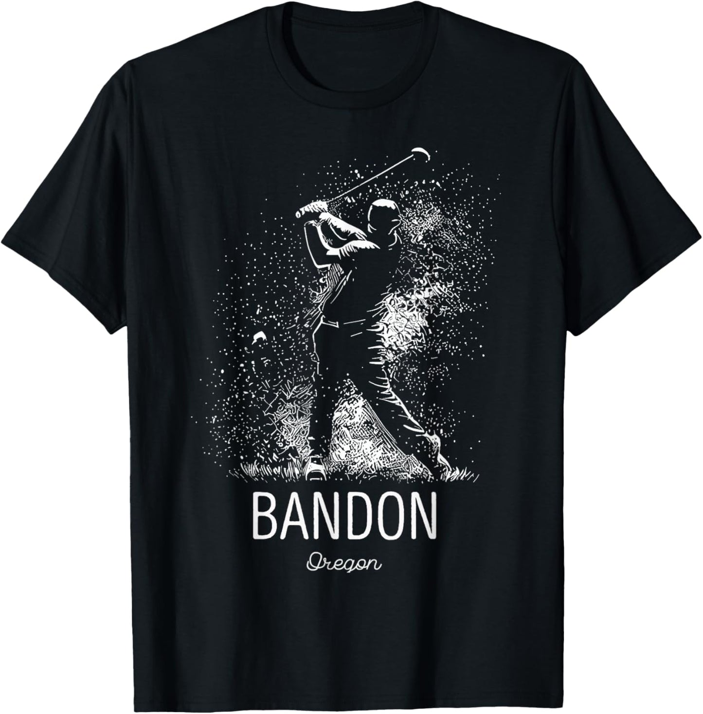 Golf Golfing Bandon T-Shirt - T-Shirt | Black
