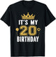 It's My 20th Birthday Gift 20 Years Old Man And Woman T-Shirt - T-Shirt | Black