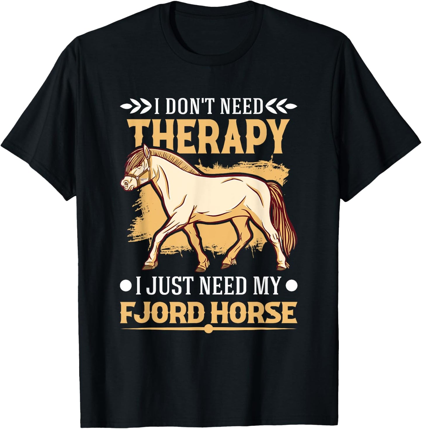 Fjord Horse Therapy Fjordi T-Shirt - T-Shirt | Black