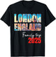 London England Family Trip 2025 Bigben Summer Vacation Crew T-Shirt - T-Shirt | Black