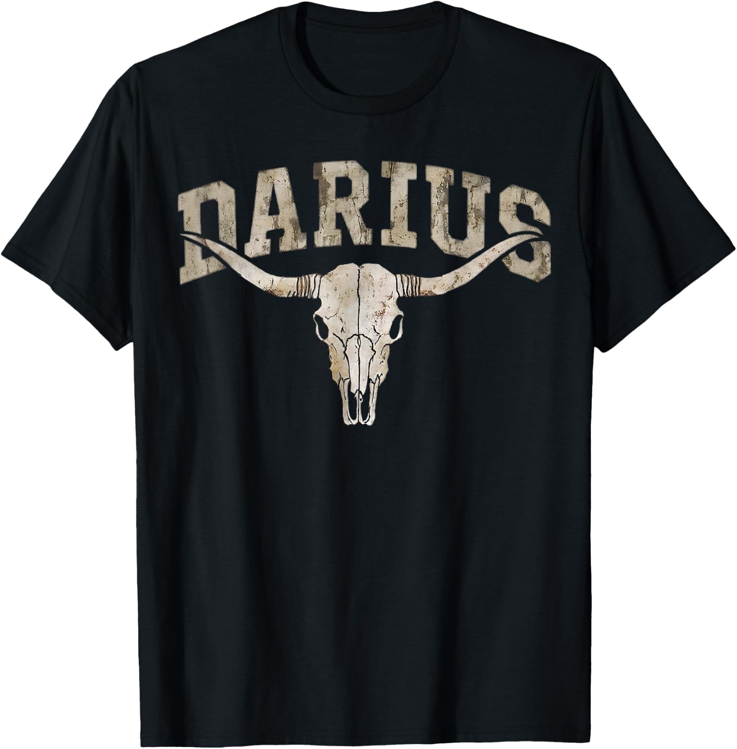 Vintage Darius Name Retro Gifts Women Kids T-Shirt - T-Shirt | Black