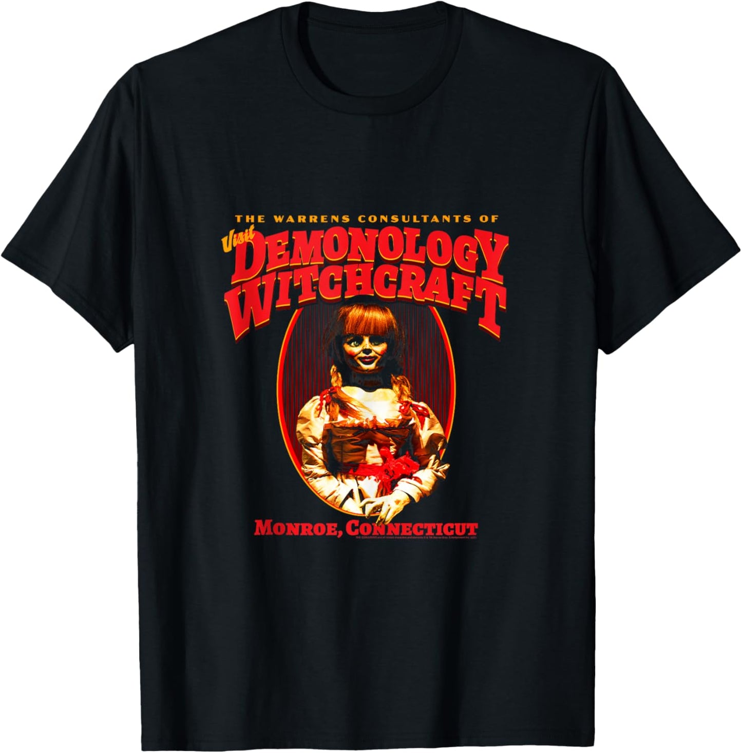 The Conjuring Demonology and Witchcraft Horror Movie T-Shirt - T-Shirt | Black
