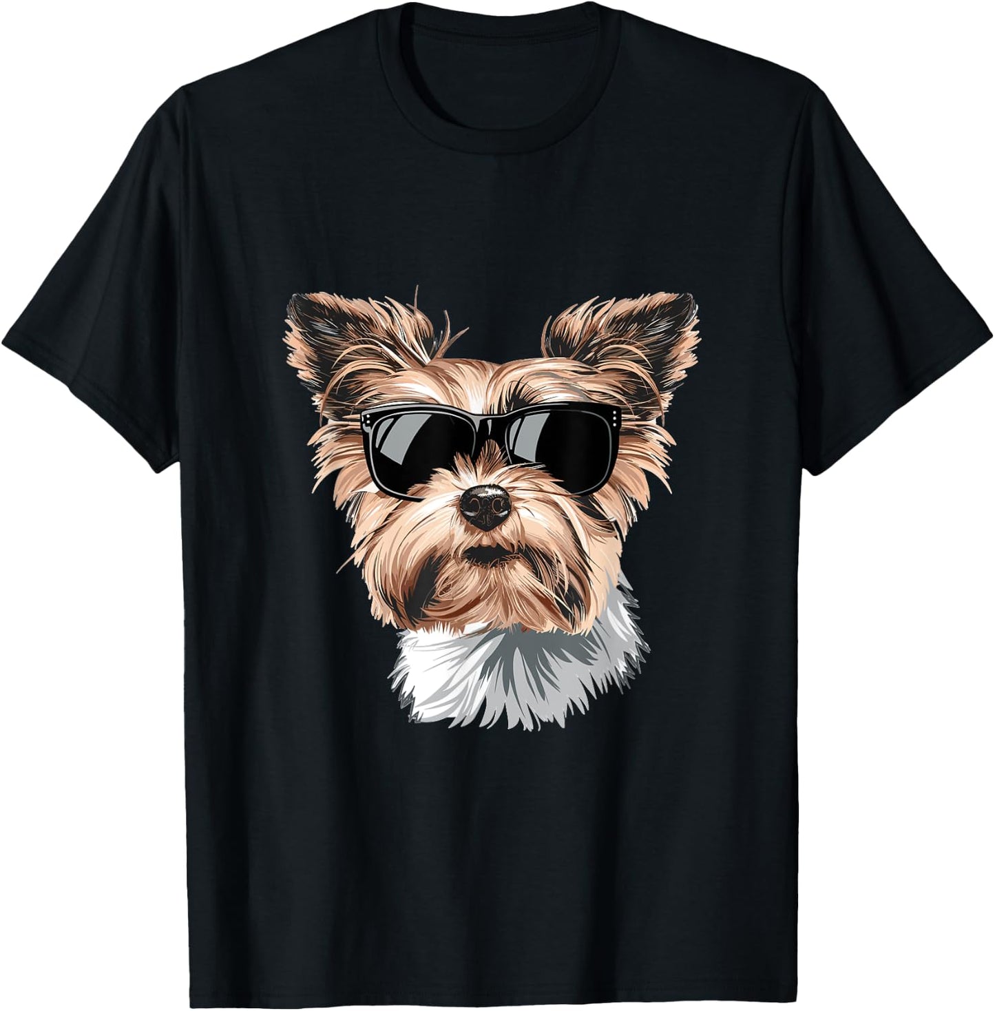 Biewer Terrier Sunglasses Dog Breed Graphic T-Shirt - T-Shirt | Black