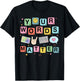 Your Words Matter Speech Therapy Language Pathologist SLP T-Shirt - T-Shirt | Black
