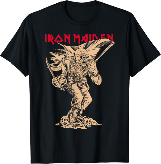 Iron Maiden Piece of Mind Graphic Novel Trooper Black T-Shirt - T-Shirt | Black