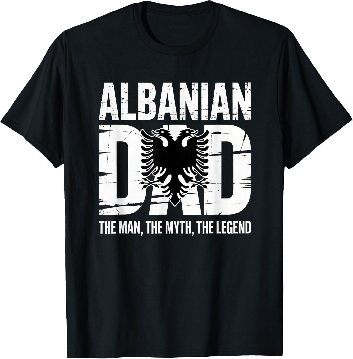 Albanian Father's day Skenderbeg Albania proud Albanian Dad T-Shirt - T-Shirt | Black