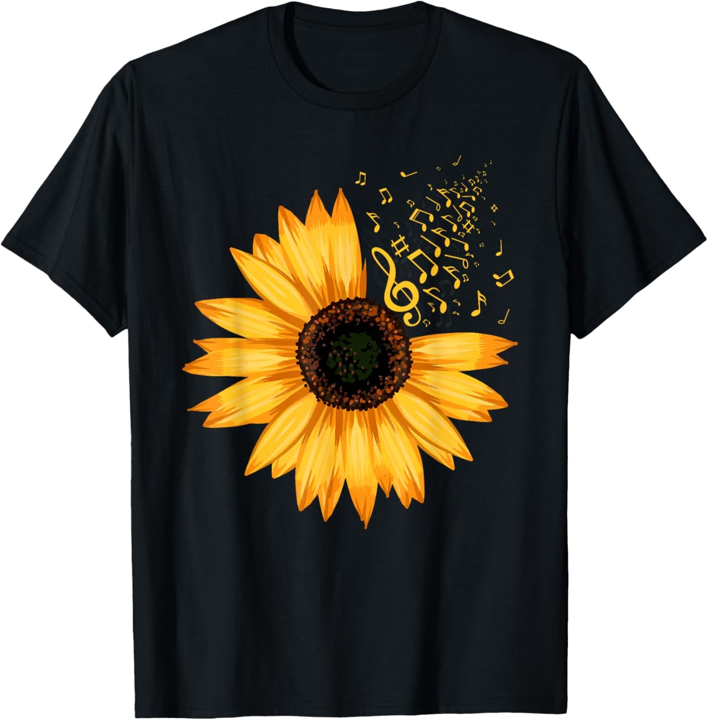 Funny Music Design Women Music Teacher Music Lover T-Shirt - T-Shirt | Black