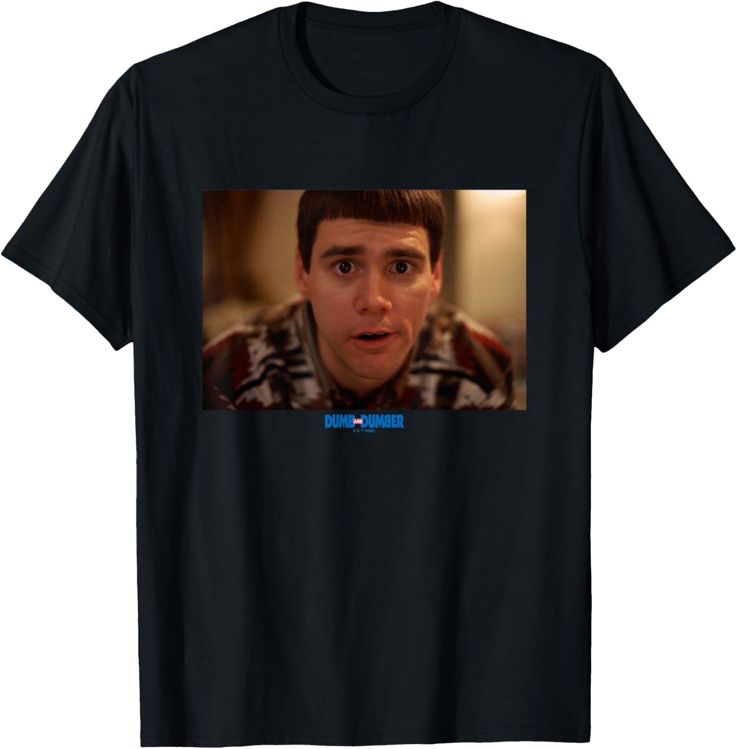 Dumb and Dumber Iconic Lloyd Christmas Big Chest Portrait T-Shirt - T-Shirt | Black