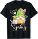 Spring Gnome with Flowers, Flower Care, Florist T-Shirt - T-Shirt | Black