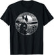 Boston Terrier Dog Nature Scene Graphic Art Design T-Shirt - T-Shirt | Black