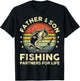 Fishing-Shirt Father Son Matching Bass Fish Funny Dad T-Shirt - T-Shirt | Black